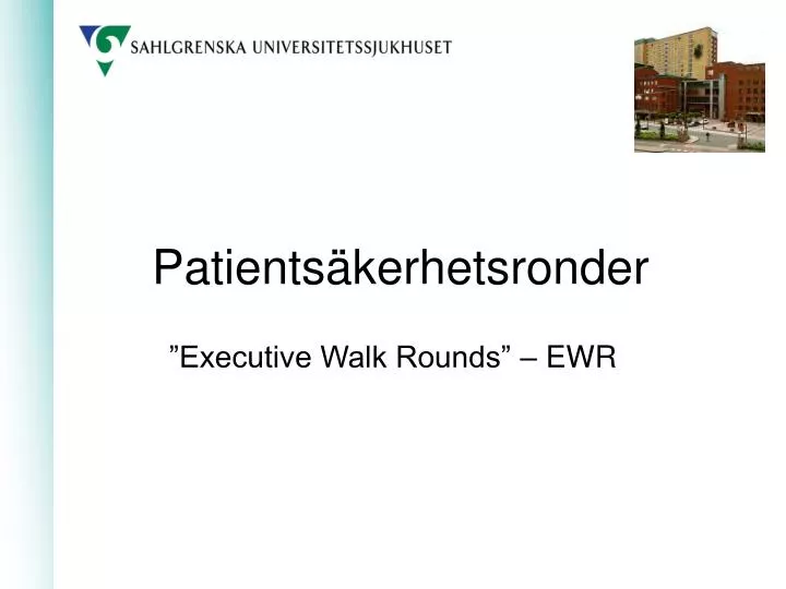 patients kerhetsronder