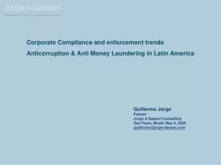 Corporate Compliance and enforcement trends