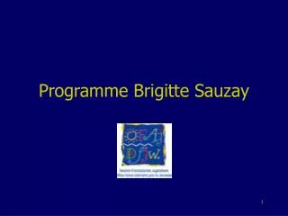 programme brigitte sauzay
