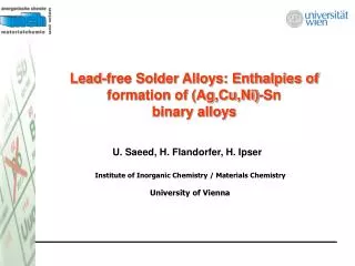 Lead-free Solder Alloys: Enthalpies of formation of (Ag,Cu,Ni)-Sn binary alloys