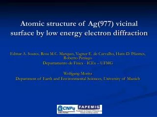 Atomic structure of Ag(977) vicinal surface by low energy electron diffraction