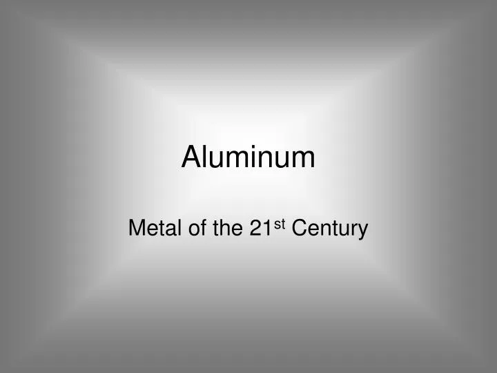 aluminum