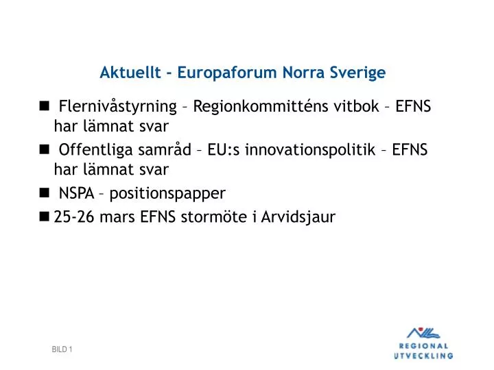 aktuellt europaforum norra sverige