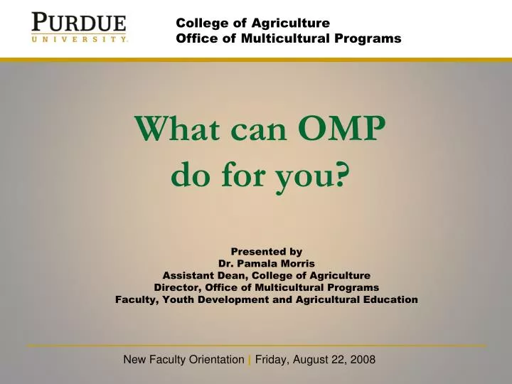 what can omp do for you