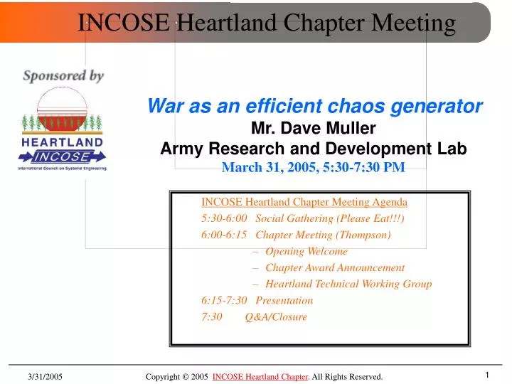 incose heartland chapter meeting