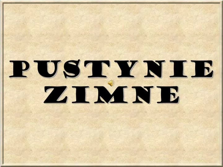 pustynie