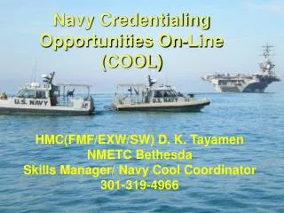 Navy Credentialing Opportunities On-Line (COOL)