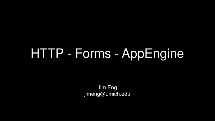 http forms appengine