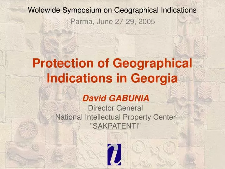 woldwide symposium on geographical indications