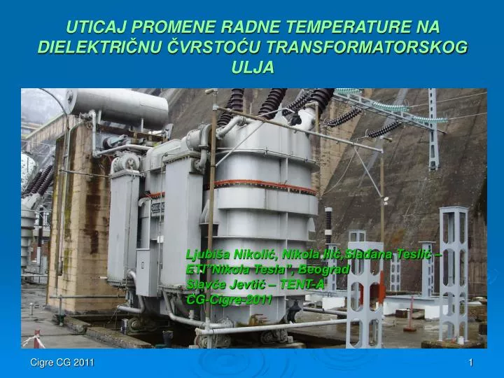 uticaj promene radne temperature na dielektr i nu vrsto u transformatorskog ulja