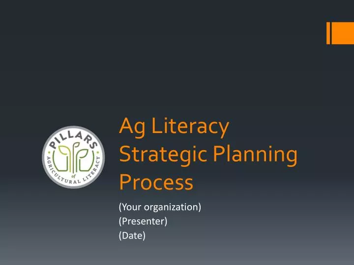 ag literacy strategic planning process