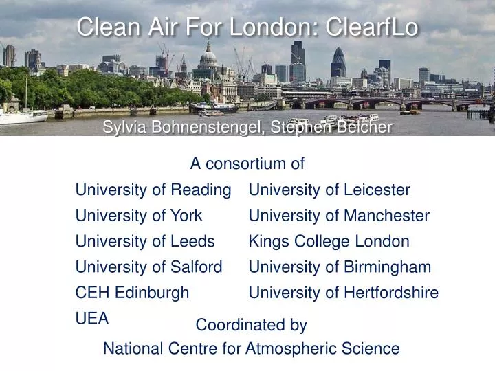clean air for london clearflo