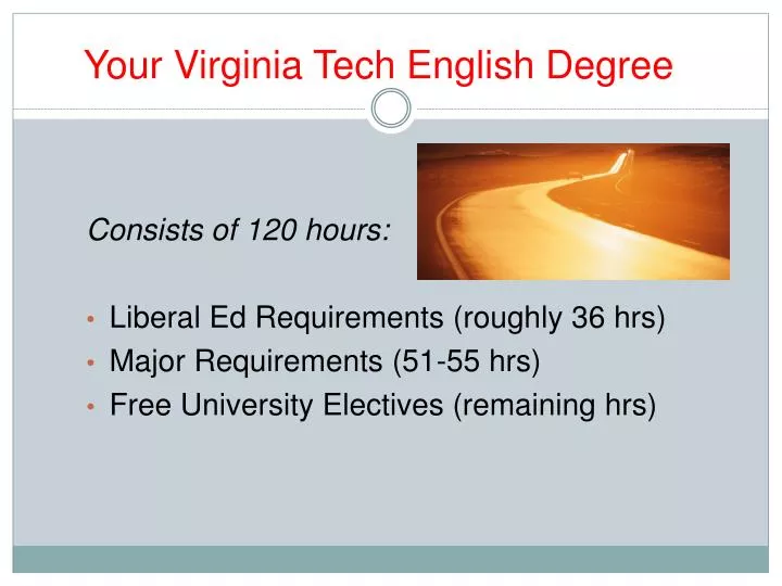 your virginia tech english degree