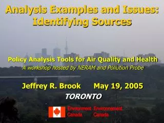 Analysis Examples and Issues: Identifying Sources