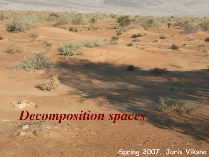 decomposition spaces