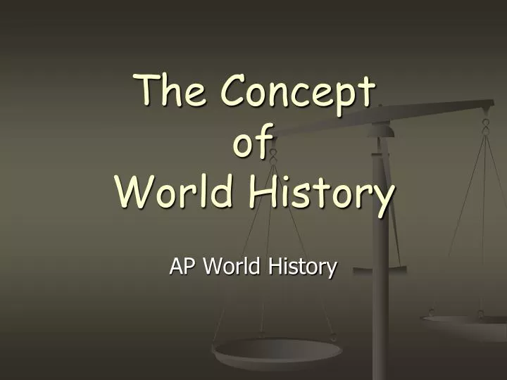 the concept of world history