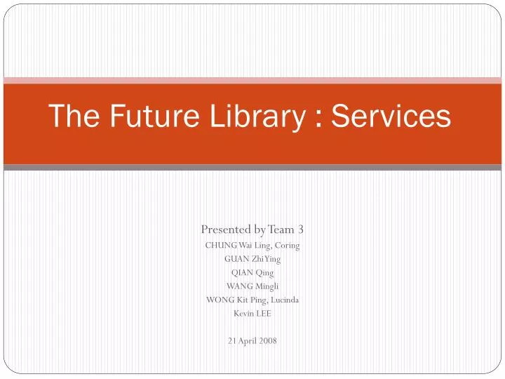 the future library services