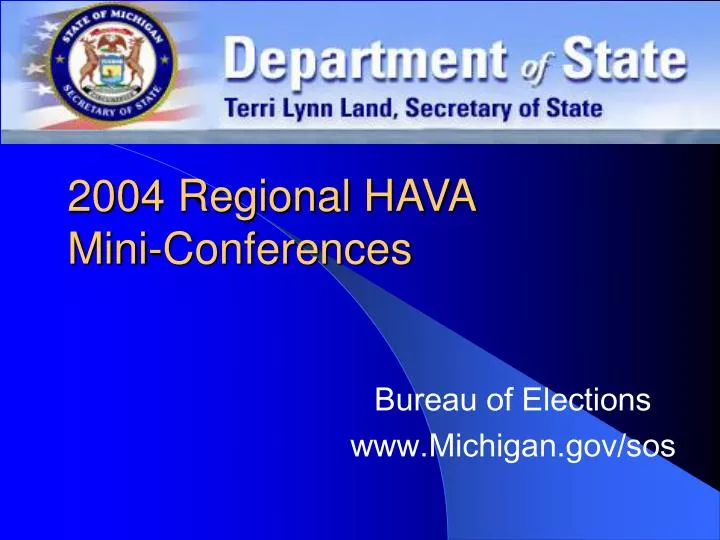 2004 regional hava mini conferences