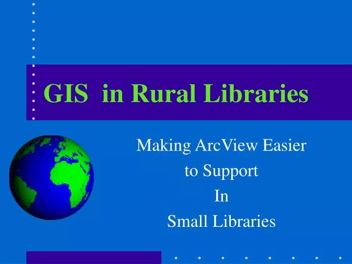 gis in rural libraries
