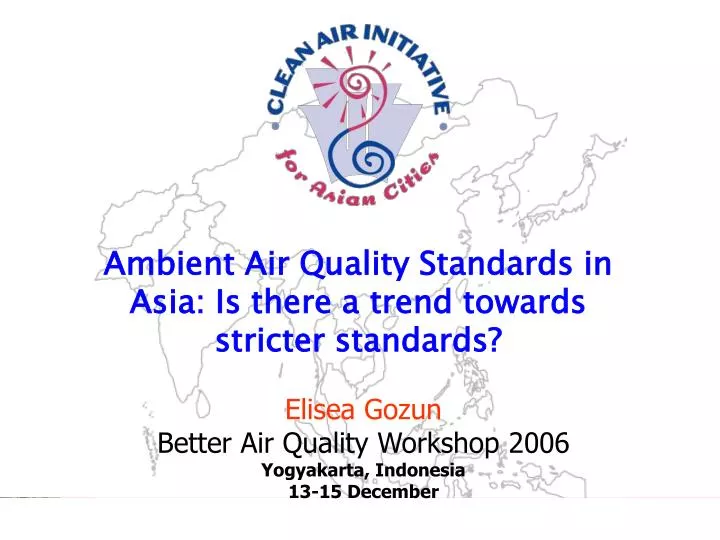 ambient air quality standards in asia is there a trend towards stricter standards