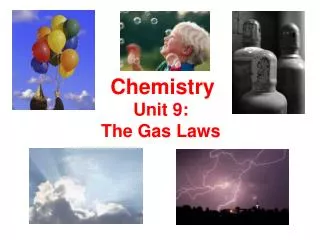 Unit 9: The Gas Laws