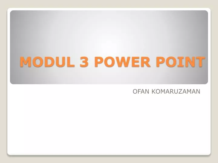 modul 3 power point