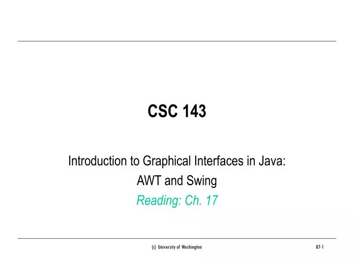 csc 143