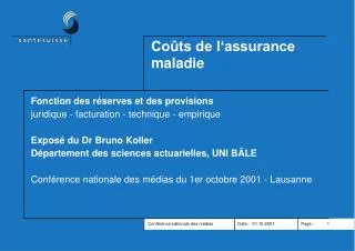 co ts de l assurance maladie