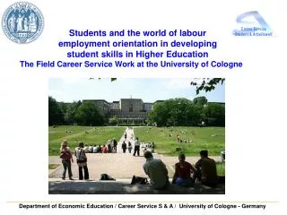 Students and the world of labour employment orientation in developing