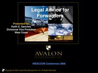 Legal Advice for Forwarders