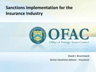 Sanctions Implementation for the Insurance Industry