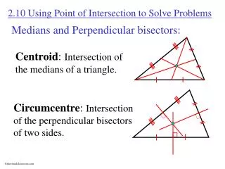 Medians and Perpendicular bisectors: