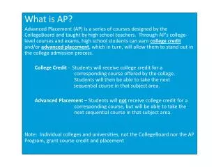 What is AP?