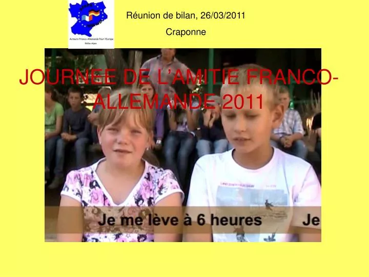 journee de l amitie franco allemande 2011