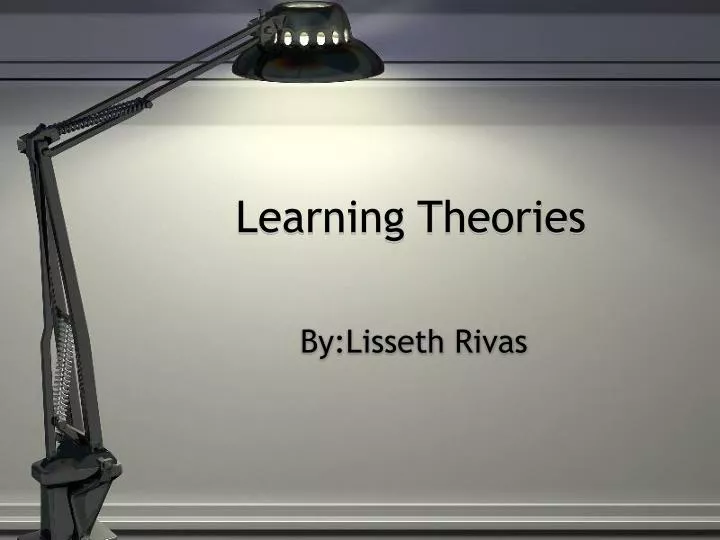 learning theories