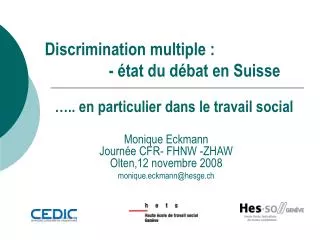 discrimination multiple tat du d bat en suisse