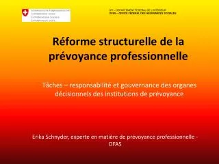 r forme structurelle de la pr voyance professionnelle