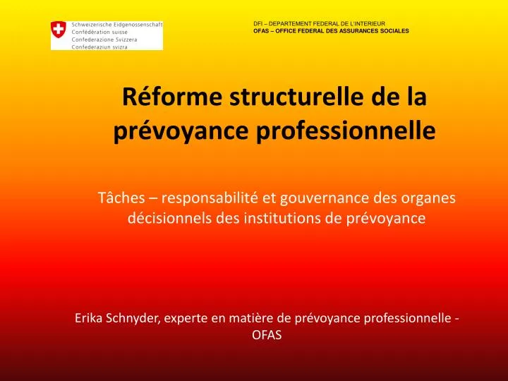 r forme structurelle de la pr voyance professionnelle