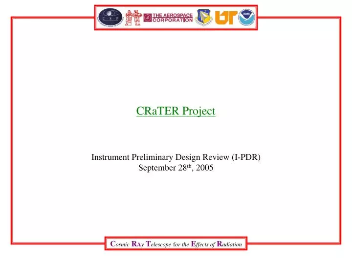 crater project