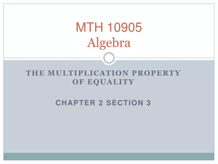 mth 10905 algebra