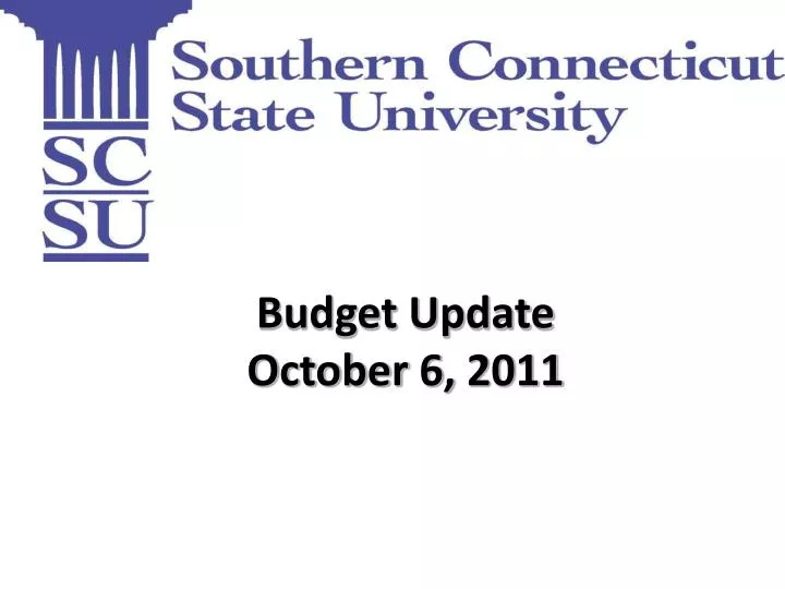 budget update october 6 2011