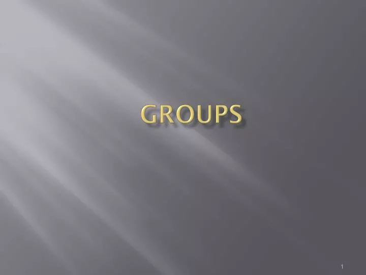 groups