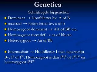 genetica