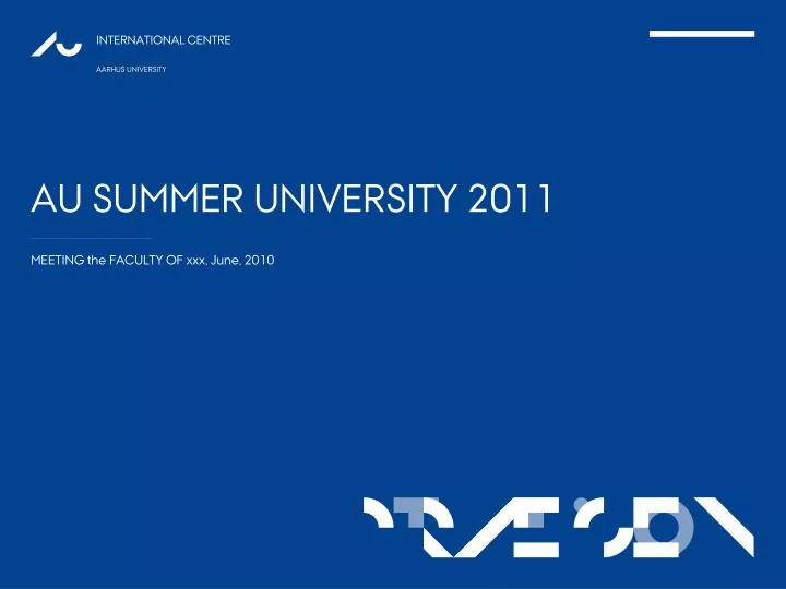 au summer university 2011