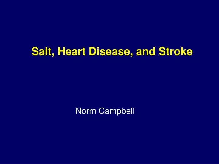 salt heart disease and stroke
