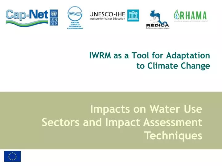 iwrm as a tool for adaptation to climate change