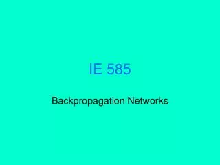 IE 585