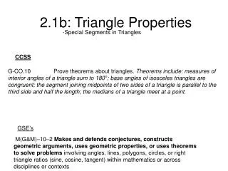 2.1b: Triangle Properties