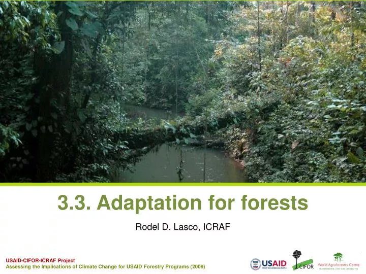 3 3 adaptation for forests