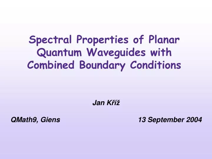 spectral properties of planar quantum waveguides with combined boundary conditions